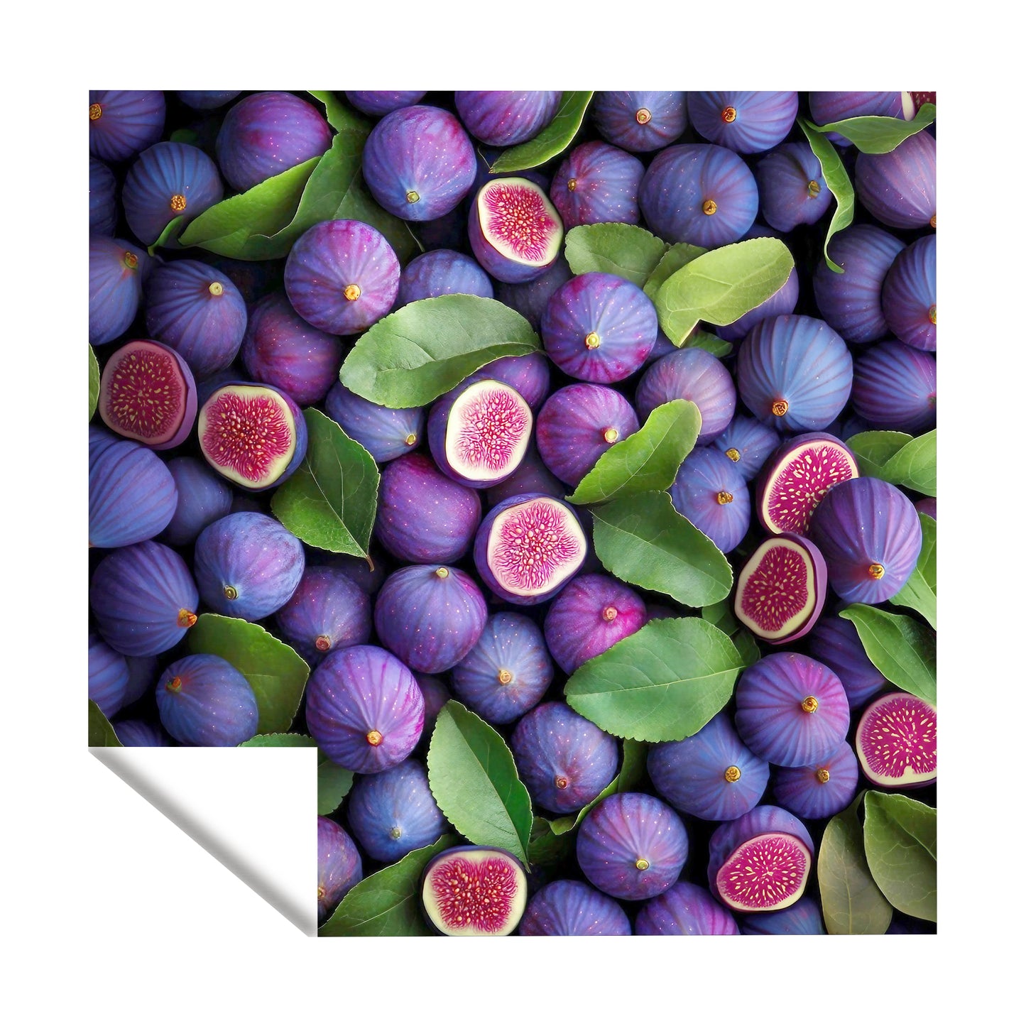 Purple Figs Square Tablecloth
