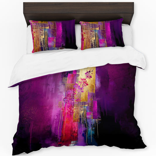 Purple Flashes in the Dark Duvet Cover Set