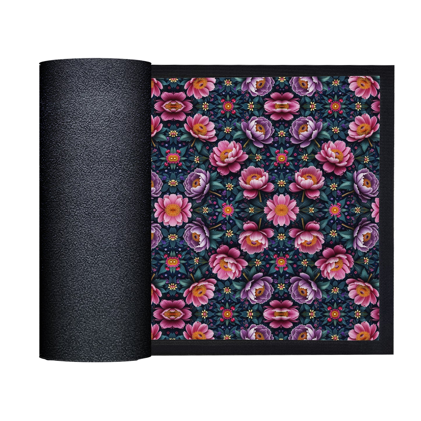 Purple Flowers Door Mat