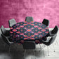 Purple Flowers Round Tablecloth