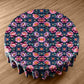 Purple Flowers Round Tablecloth
