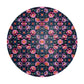 Purple Flowers Round Tablecloth