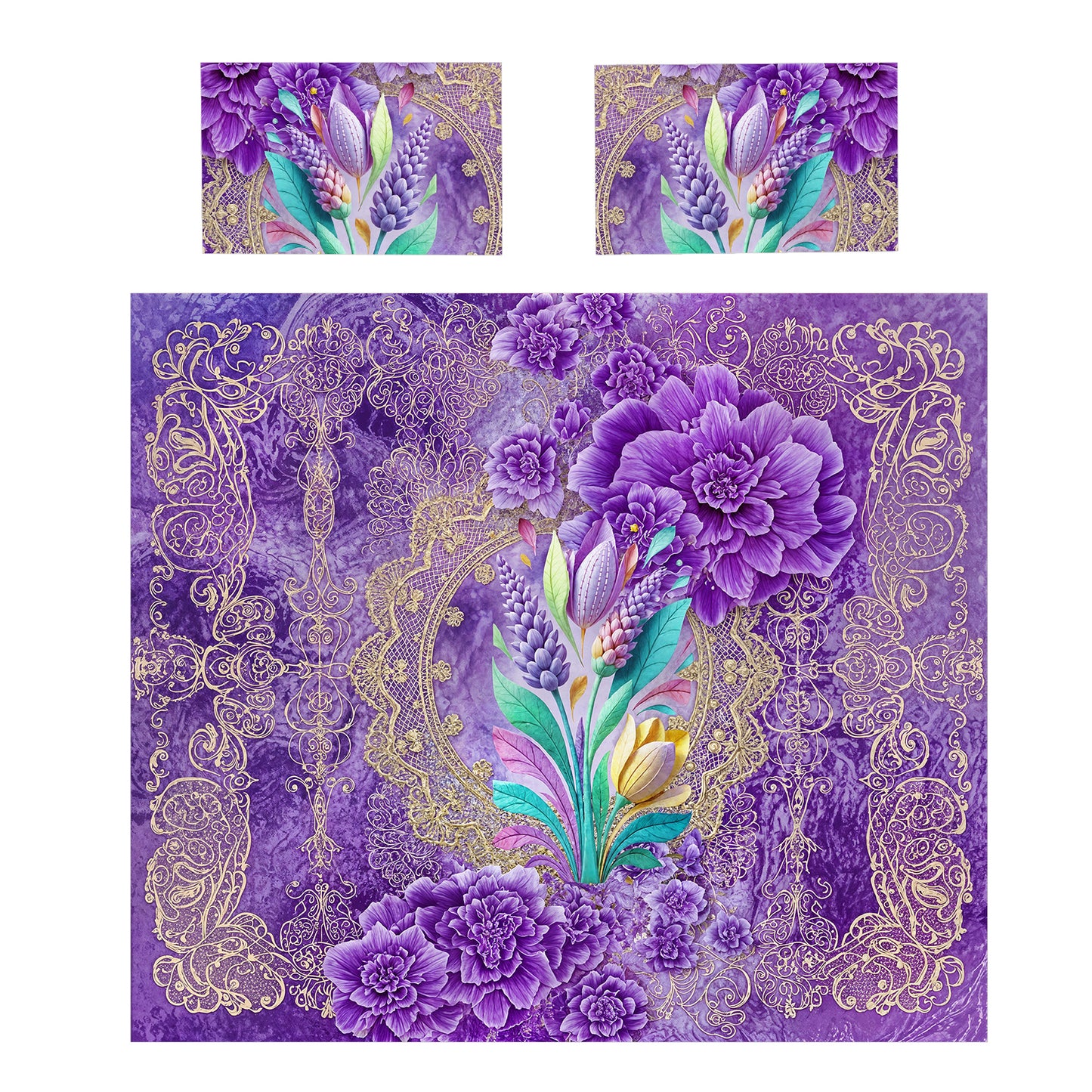 Purple Game Duvet Cover Set