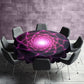 Purple Illusion Round Tablecloth