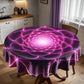 Purple Illusion Round Tablecloth