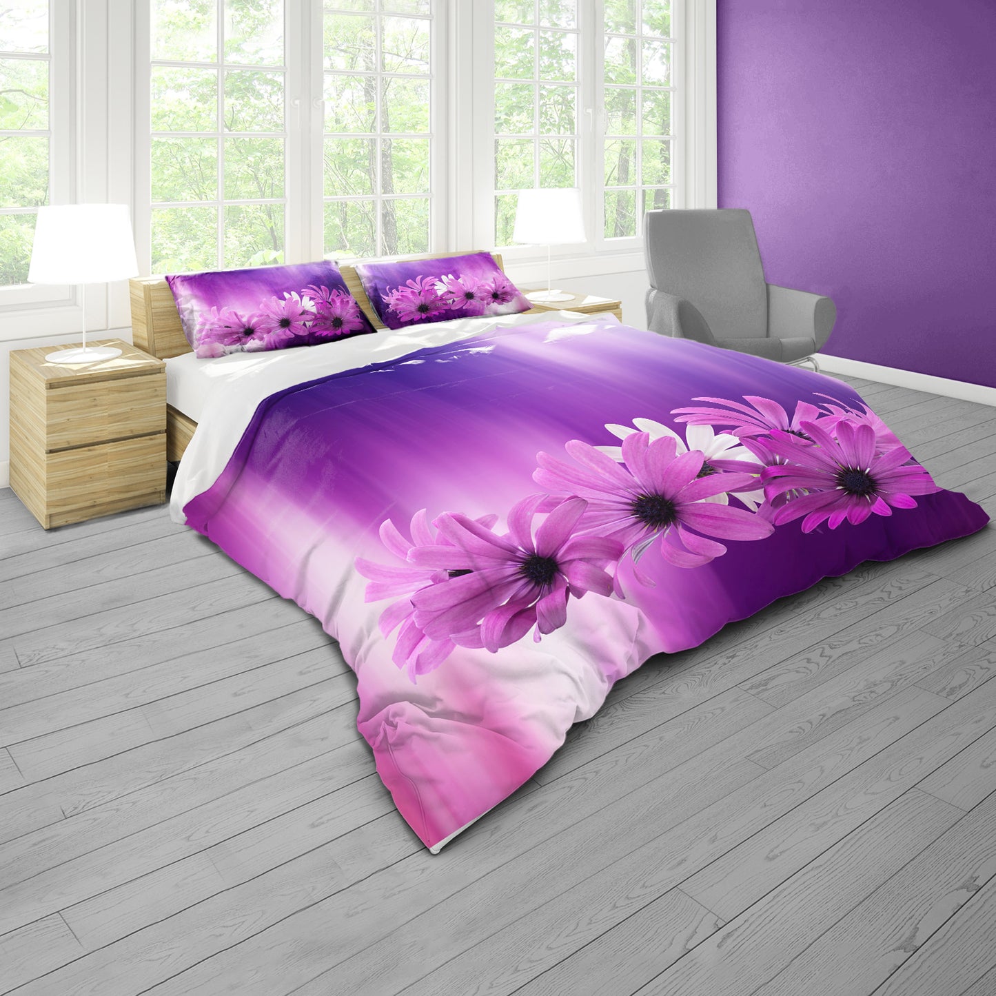 Purple Impression Duvet Cover Set
