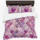 Purple Lantern Shape Design Duvet Cover Set