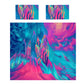 Purple Painted Abstract Duvet Cover Set