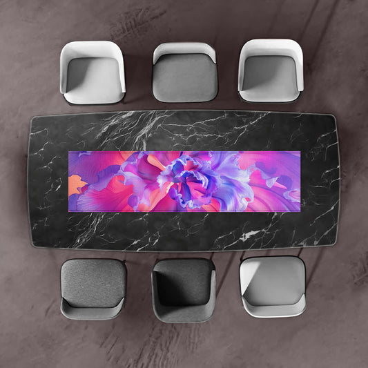 Purple Petals 160cm Table Runner