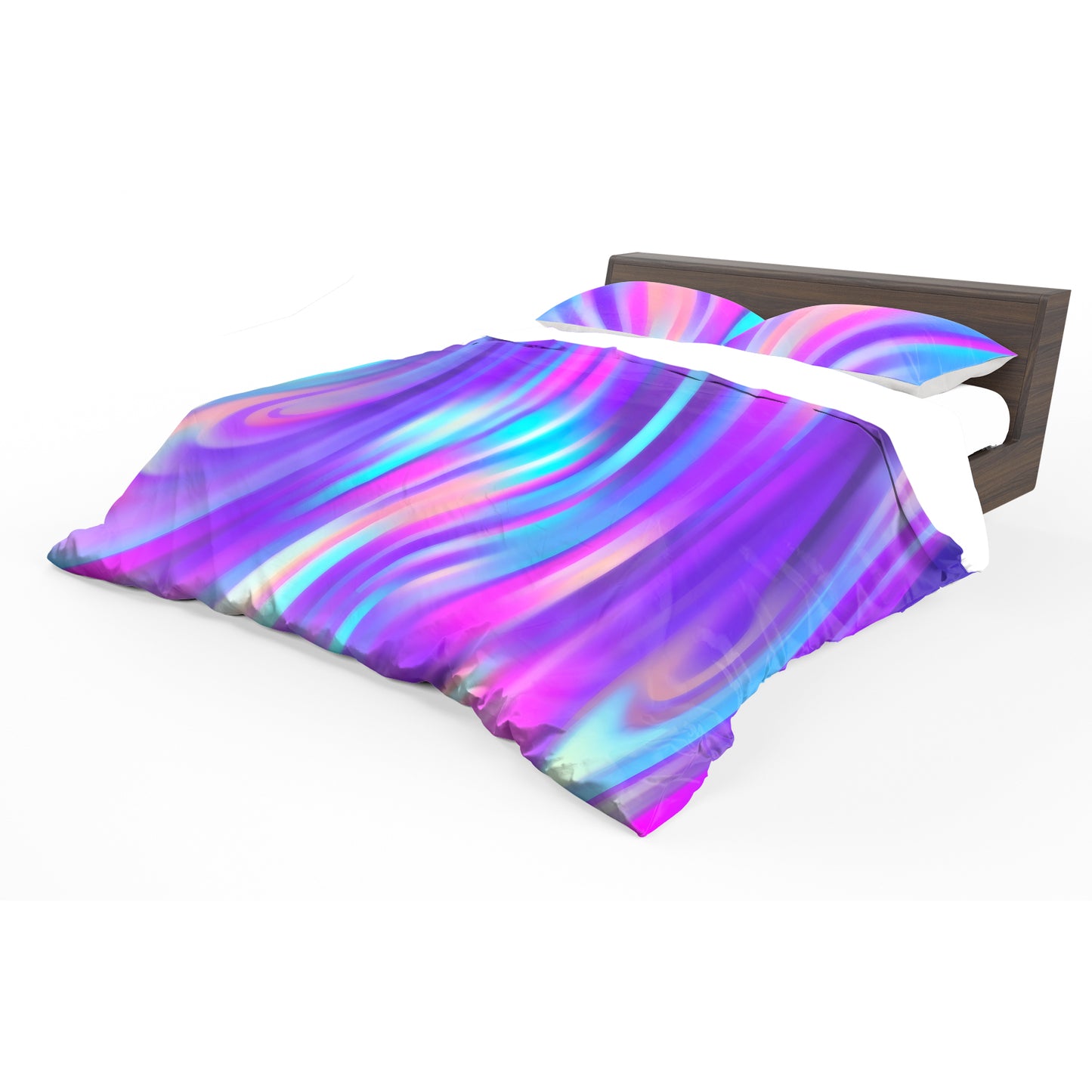 Purple Phantom Streams Duvet Cover Set