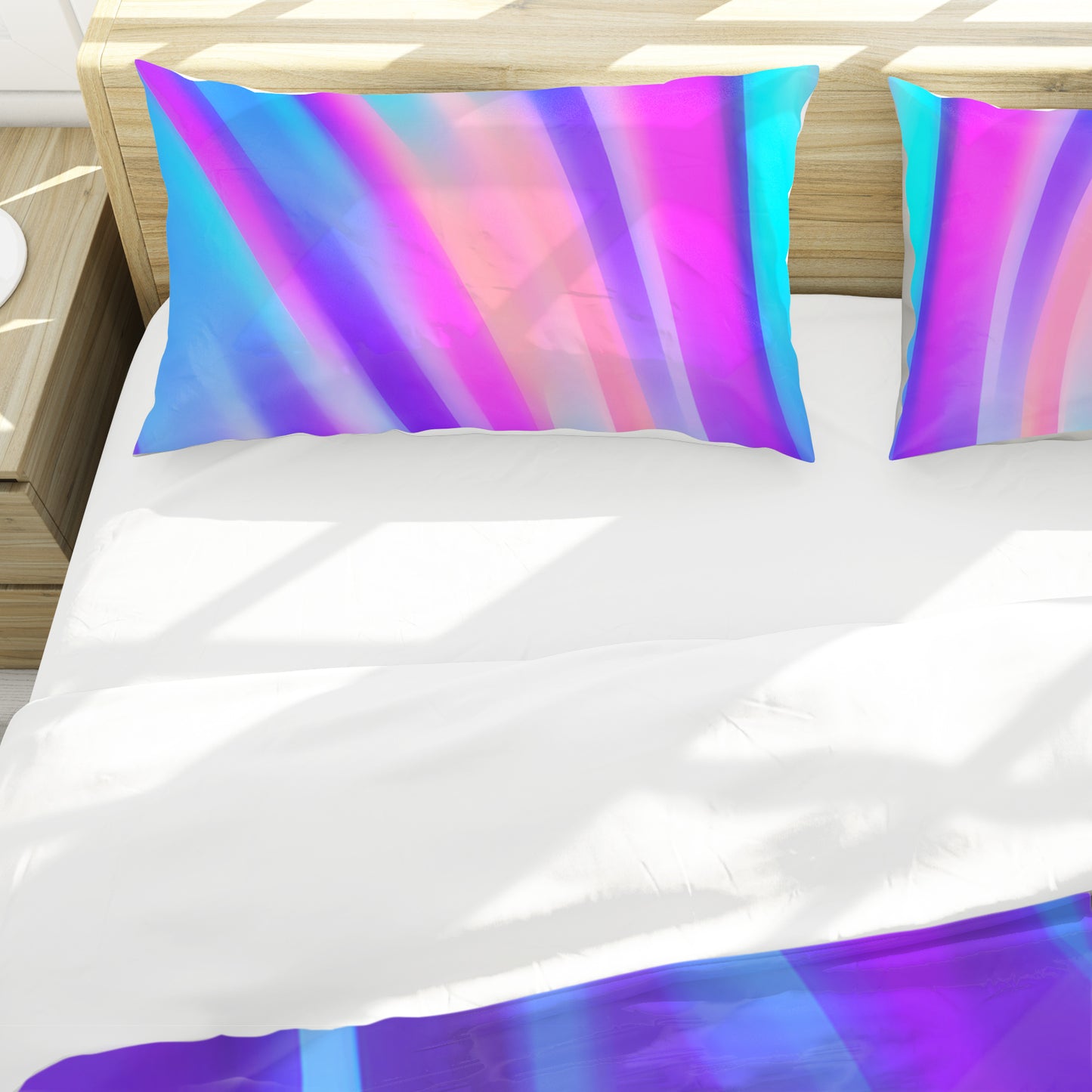 Purple Phantom Streams Duvet Cover Set