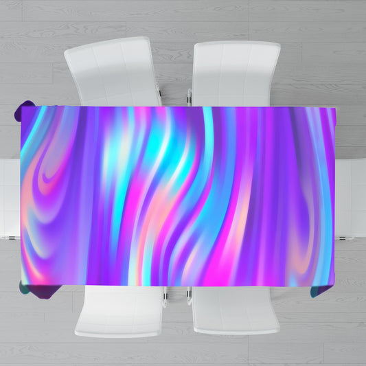 Purple Phantom Streams Rectangle Tablecloth