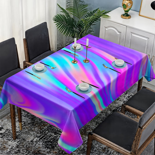 Purple Phantom Streams Rectangle Tablecloth