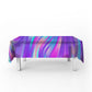 Purple Phantom Streams Rectangle Tablecloth