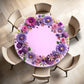 Purple Ring Round Tablecloth