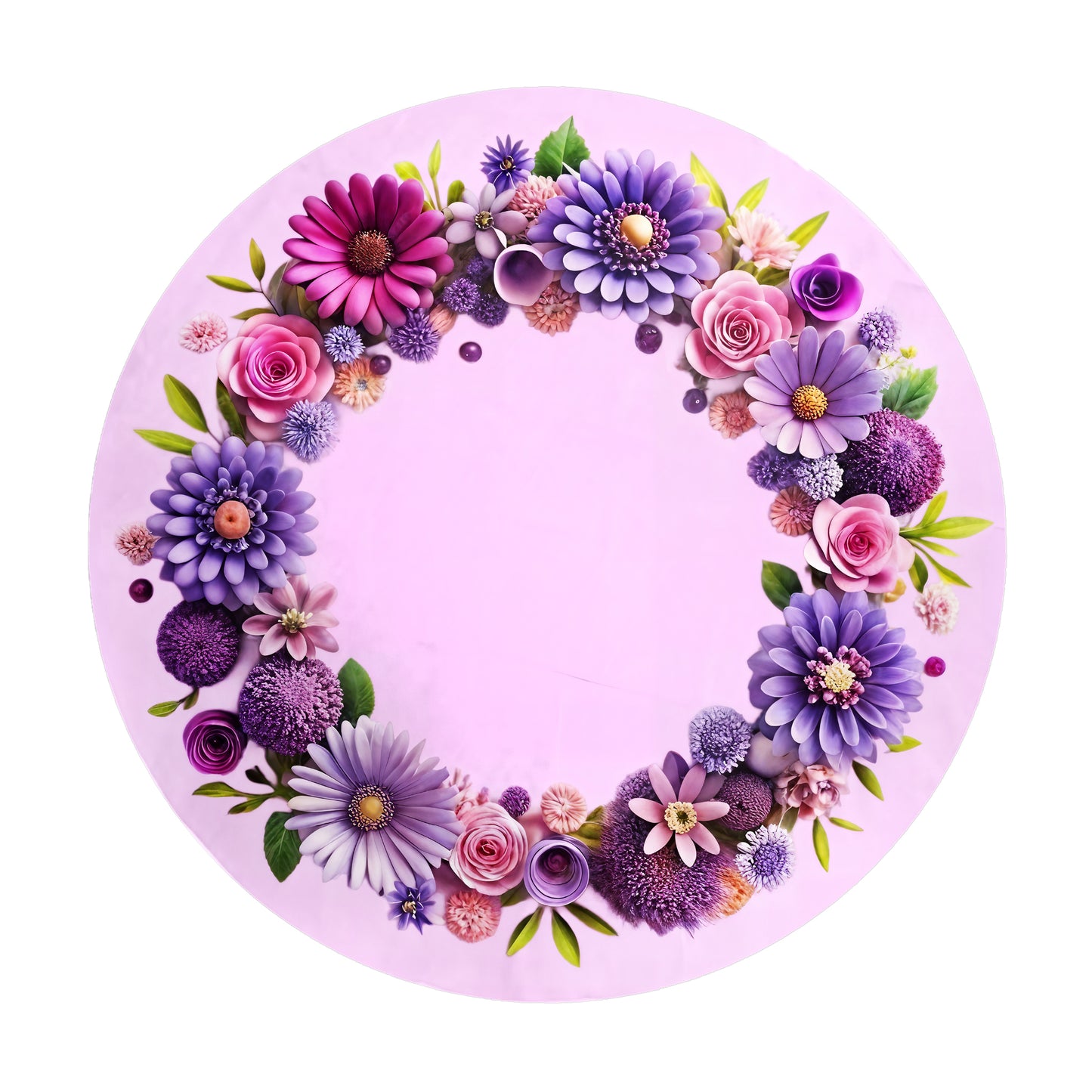 Purple Ring Round Tablecloth
