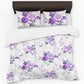 Purple Rose Bouquets Duvet Cover Set