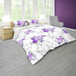 Purple Rose Bouquets Duvet Cover Set