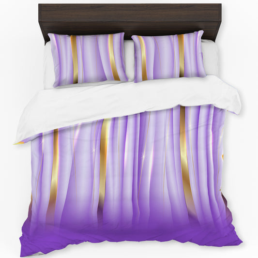 Purple Royal Veil Duvet Cover Set