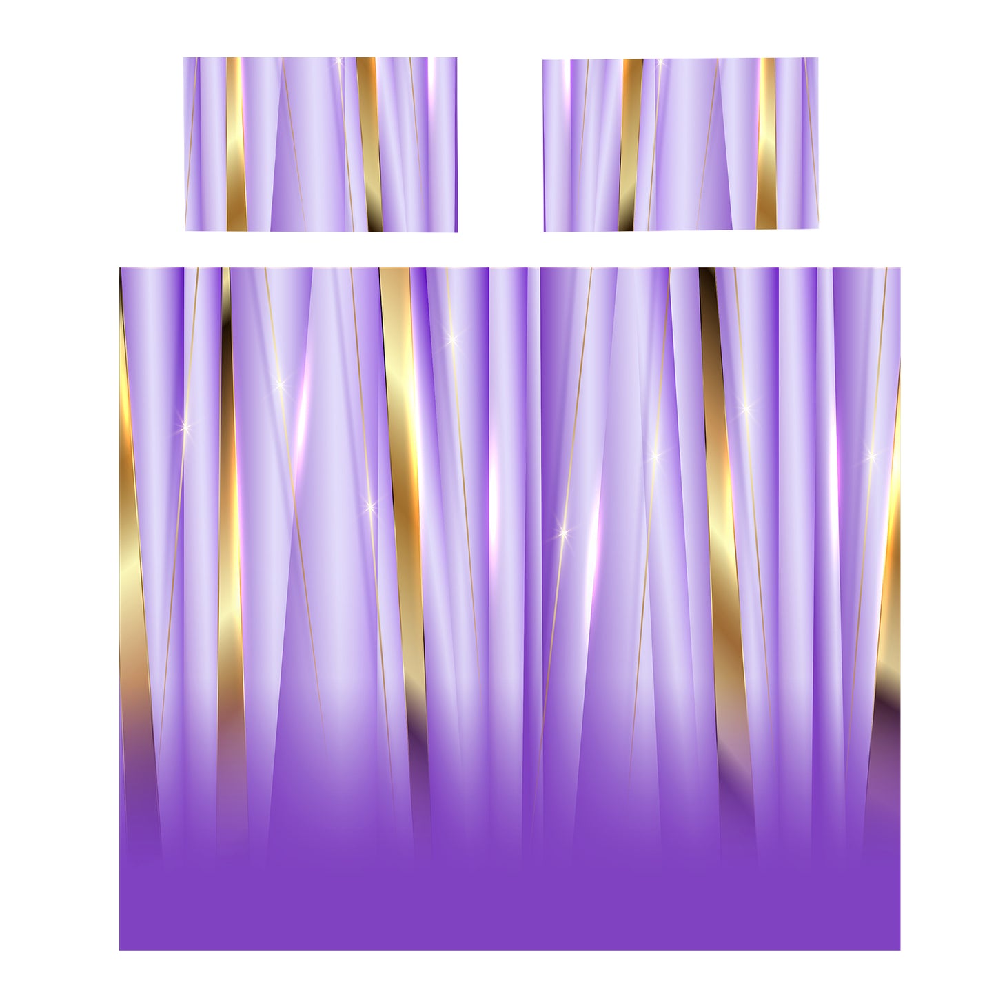 Purple Royal Veil Duvet Cover Set