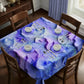 Purple Wave Square Tablecloth