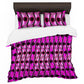 Purple Windy Waves Duvet Cover Set