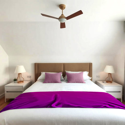 Purple Ombre Light Bed Throw