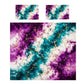 Purple & Turquoise Explosion Duvet Cover Set