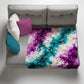 Purple & Turquoise Explosion Light Weight Fleece