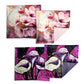 Purple and Pink Flowers Luxury Scatter Covers (Set of 4)