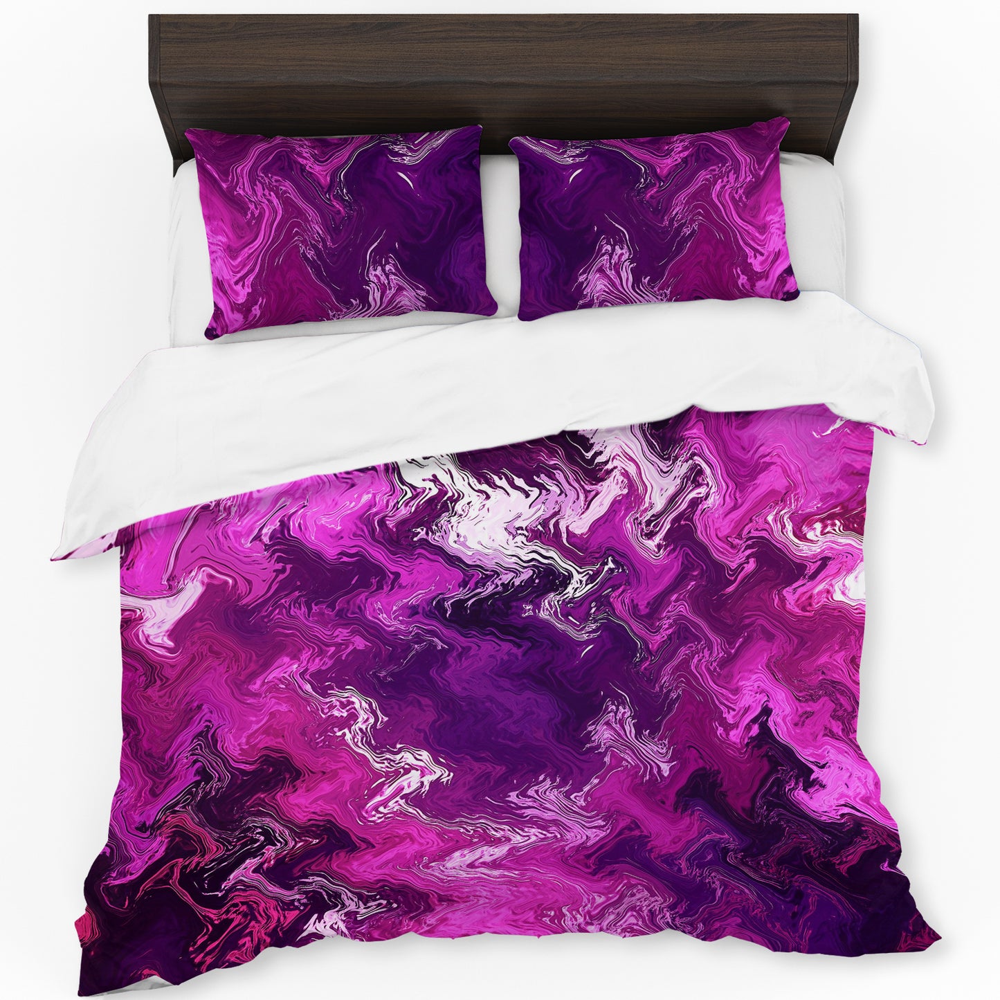 Purple and Pink Cross Duvet Cover Set