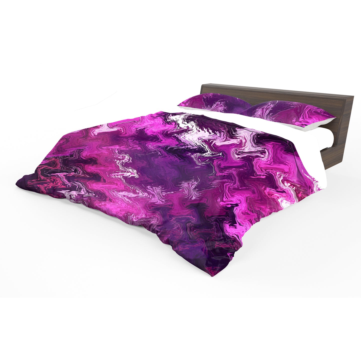 Purple and Pink Cross Duvet Cover Set