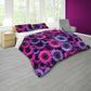 Purple and Pink Flora Duvet Cover Set
