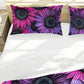 Purple and Pink Flora Duvet Cover Set