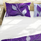 Purple and Silver Garden Duvet Cover Set