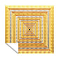 Pyramid Hallway Square Tablecloth