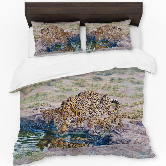 Queen of Cubs Duvet Cover Set by Delene Lambert
