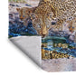 Queen of Cubs Light Weight Fleece Blanket by Delene Lambert