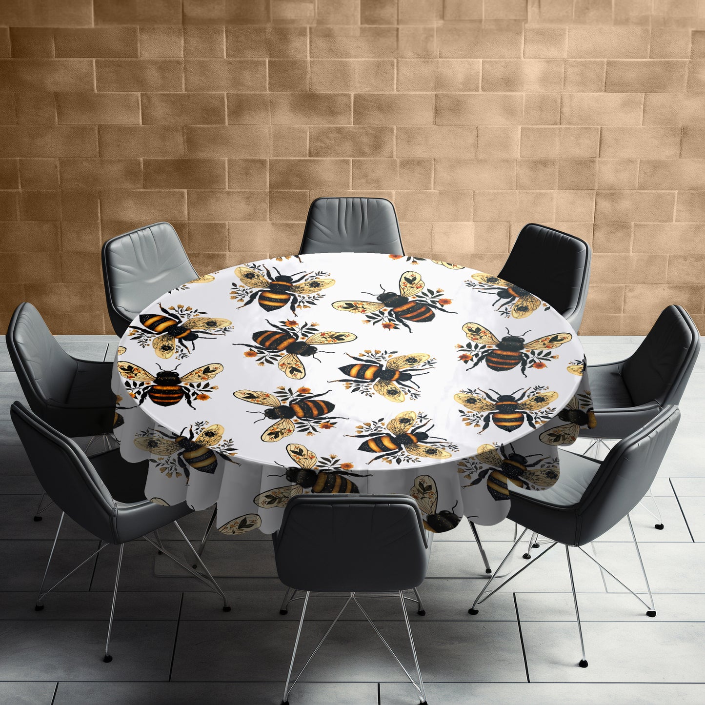 Queen Bee Round Tablecloth by Mark van Vuuren