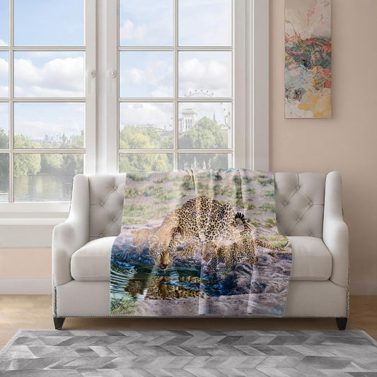 Queen of Cubs Light Weight Fleece Blanket by Delene Lambert