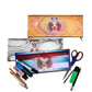 Zip & Go Quirky Girl Abstract Pencil Bags Set of 3