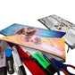 Zip & Go Quirky Girl Abstract Pencil Bags Set of 3