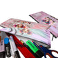 Zip & Go Quirky Girl Colours Pencil Bags Set of 3