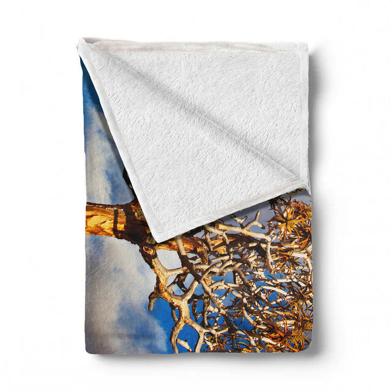 Quiver Tree Light Weigt Fleece Blanket By Annette Heymans