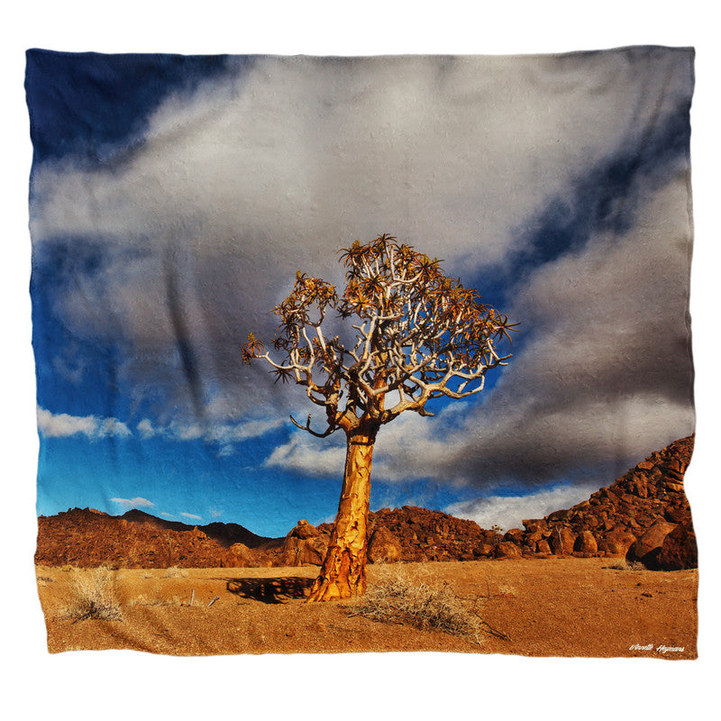 Quiver Tree Light Weigt Fleece Blanket By Annette Heymans
