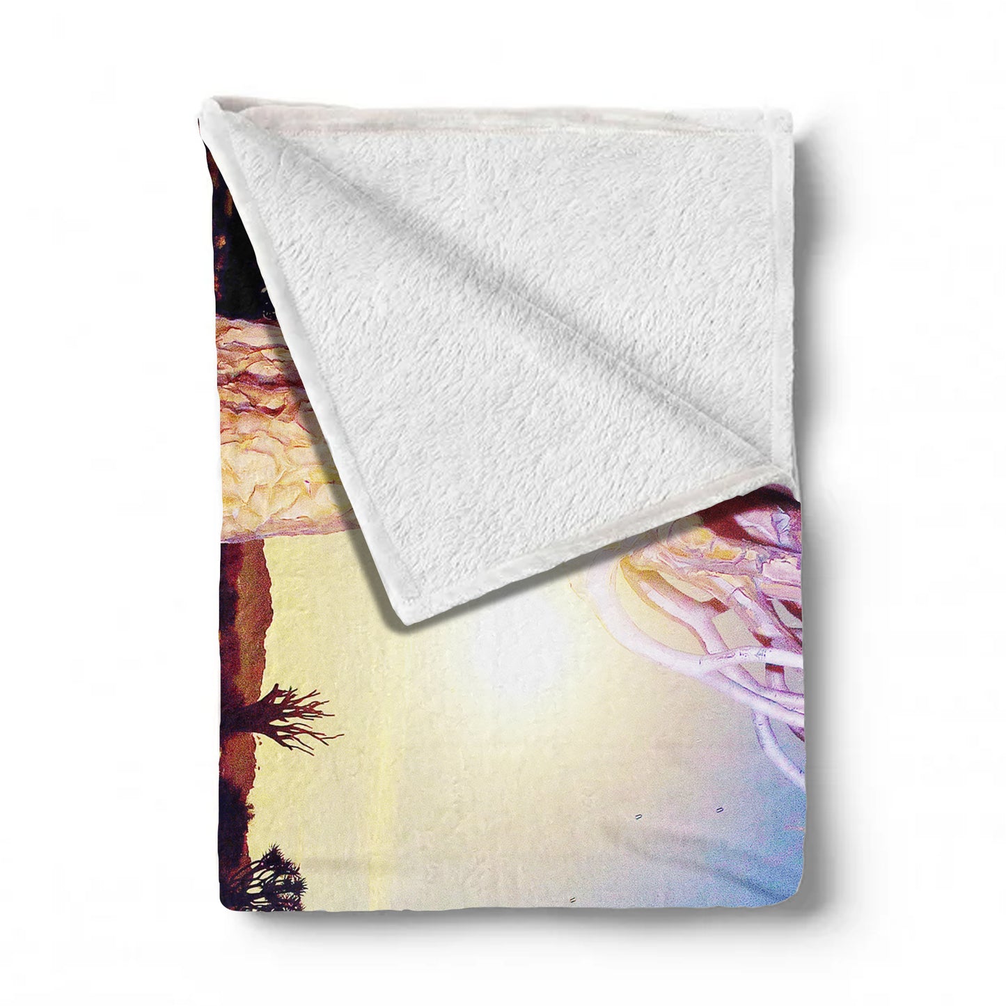 Quiver tree in Moonlight Light Weight Fleece Blanket by Fanie Heymans