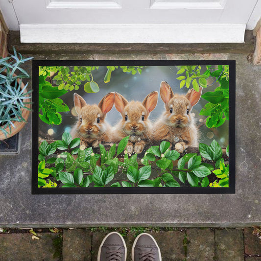 Rabbit Forest Door Mat