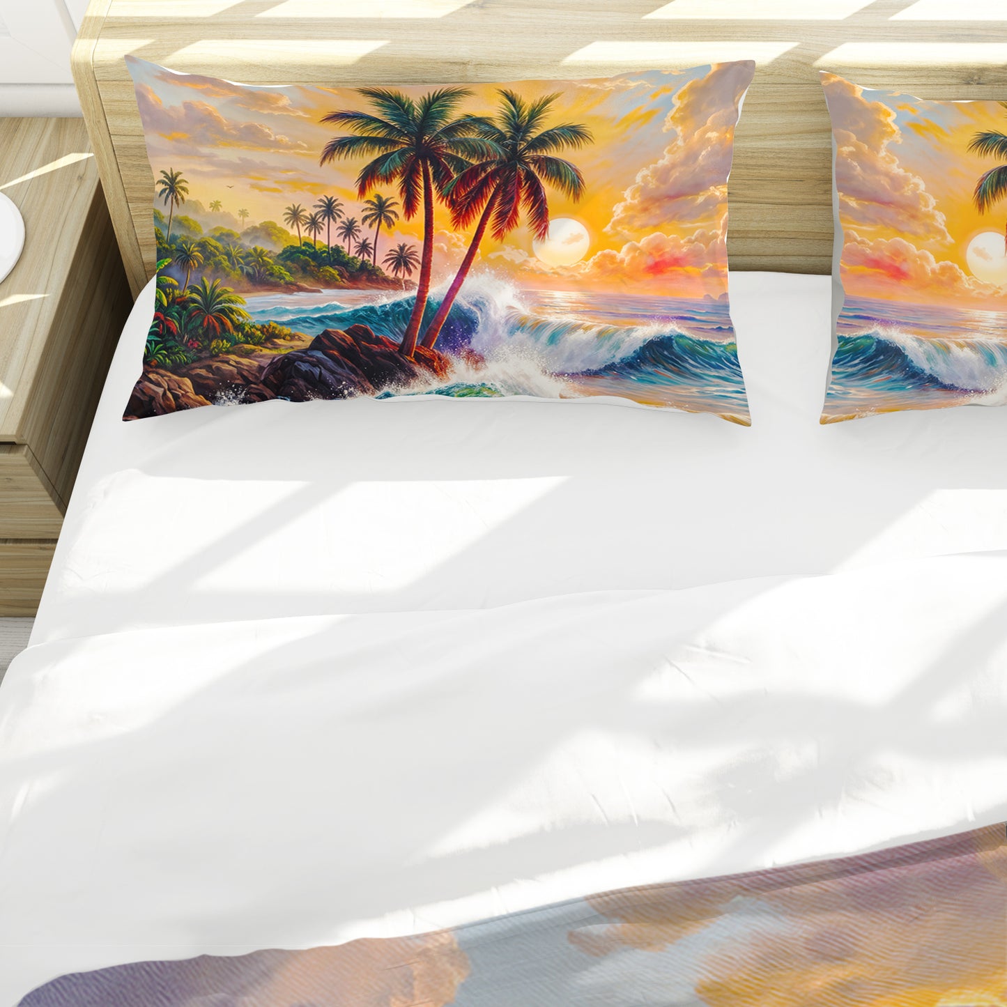 Radiant Coastal Paradise Duvet Cover Set