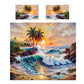 Radiant Coastal Paradise Duvet Cover Set
