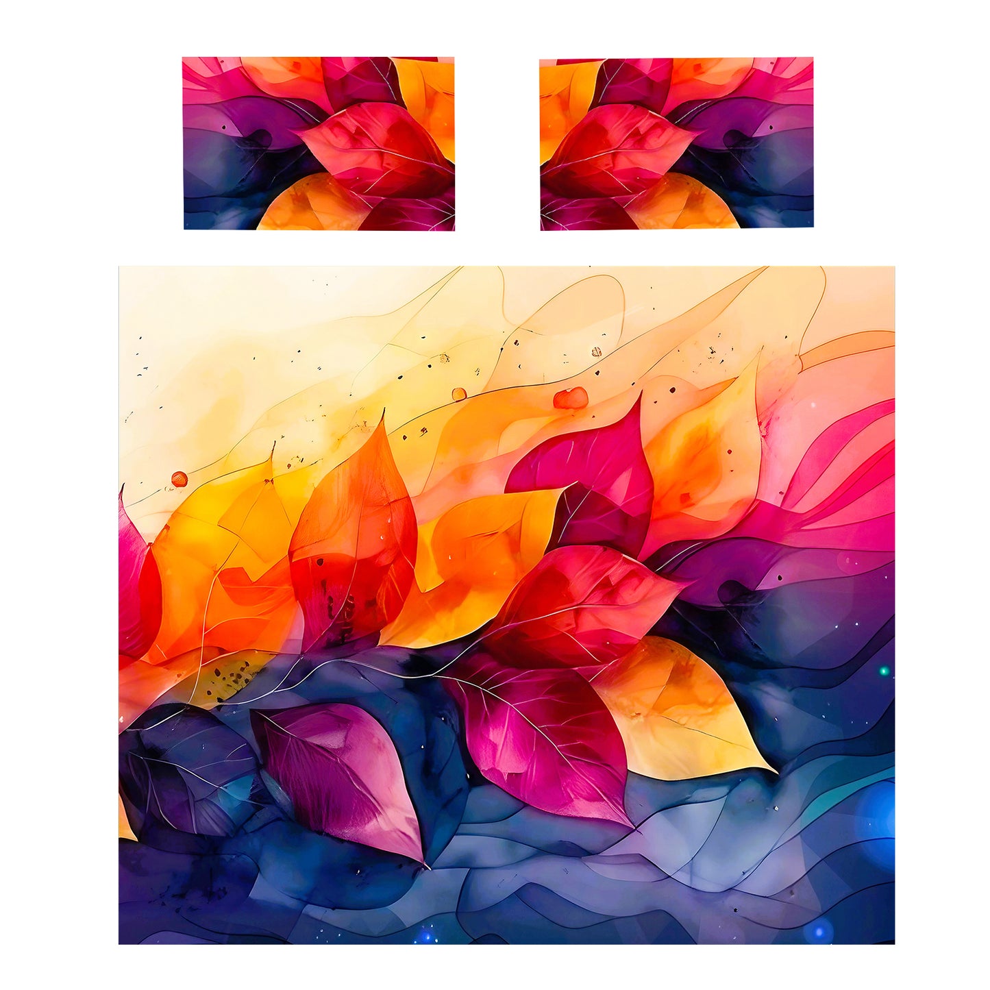 Radiant Colour Petals Duvet Cover Set